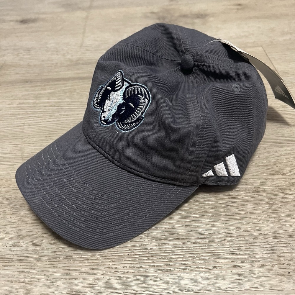 Tufts University Jumbos Adidas Gray Adjustable Hat NWT OSFM NCAA Boston BU BC NE